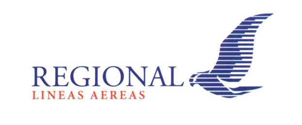 Regional Lineas Aereas
This logo was used by Regional Lineas Aereas in 2010. It was the second logo used by this charter airline.
Keywords: REGIONAL